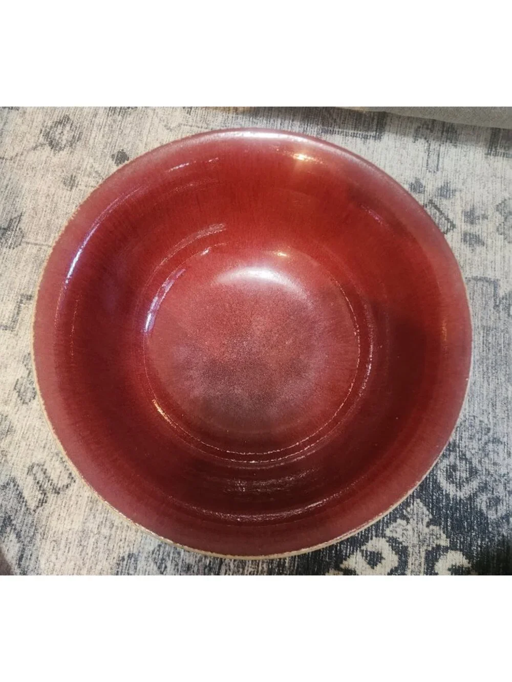 Pottery Barn Palermo Red Ceramic Pitcher & Bowl Set
